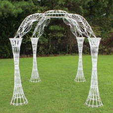 Serpentine Wicker Gazebo Arch